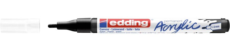 Edding 5300 acrylic marker fine zwart