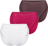 sloggi Tai-Slip Originals Basic Dames Rood Katoen/Elastaan 3-Pack