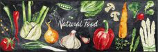 Wash+Dry Keukenmat Natural Food 60x240cm - Antislip & Wasbaar