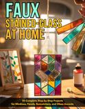 Faux Stained-Glass at Home: 50 Complete Step-by-Step Projects for Windows, Panels, Suncatchers, and Glass Accents