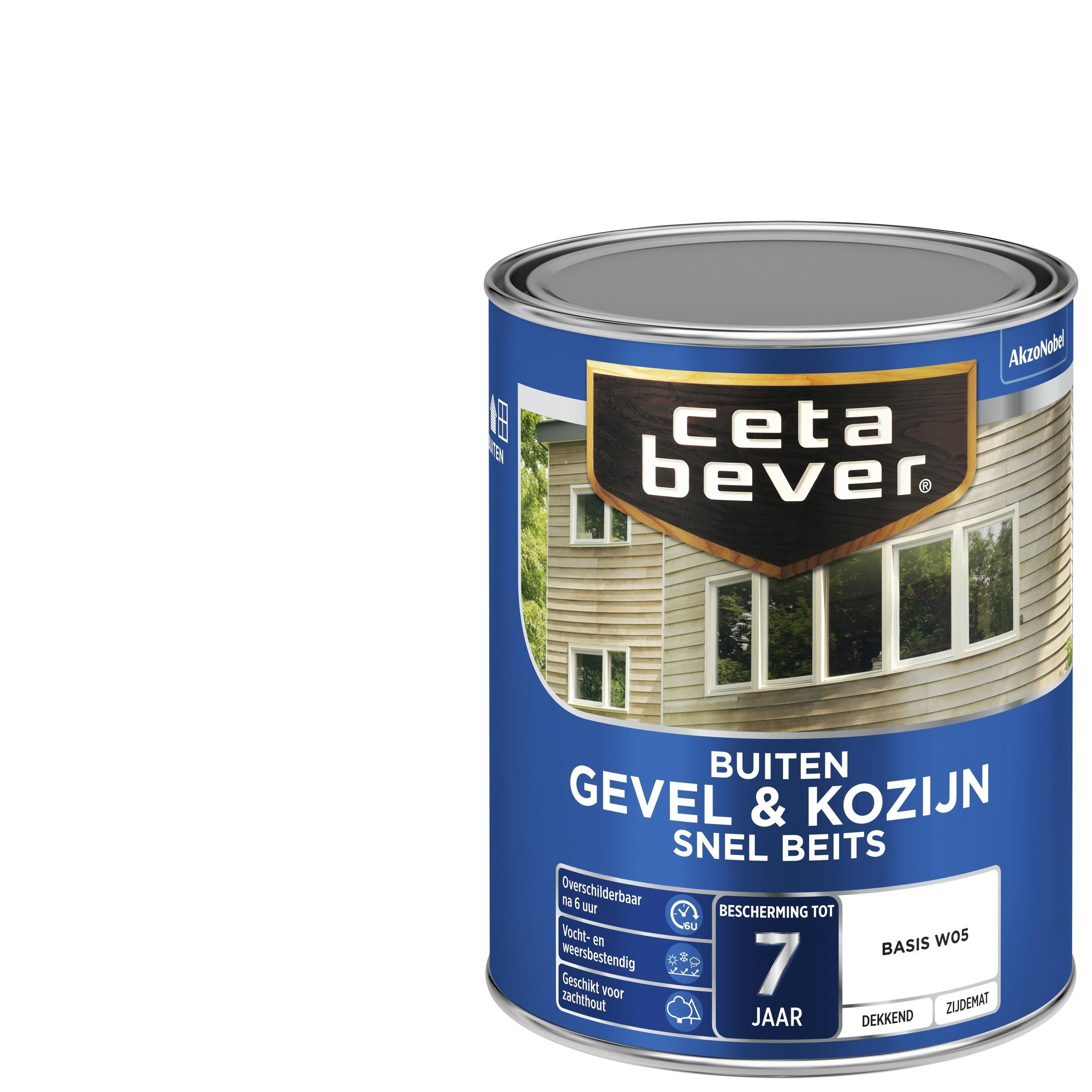 Cetabever gevel & kozijn snel beits transparant base W05 zijdemat 1 liter