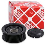 febi bilstein 11276 Idler Katrol voor hulpriem, pak van één, Zwart