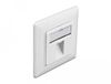 Delock Keystone plaque murale 1 port Blanc