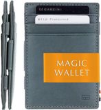 Garzini Essenziale Magic Wallet Heren Blauw Leer RFID Pasjeshouder