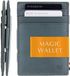 Garzini Essenziale Magic Wallet Heren Blauw Leer RFID Pasjeshouder