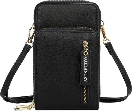 Gallantry Crossbody Telefoontasje Portemonnee Zwart