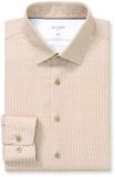 OLYMP 24/7 Luxor Modern Fit Overhemd - Noga Bruin Dessin - Strijkvriendelijk - Maat 44 (XL)
