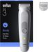 Braun Series 3 80789711, Nat en droog, AC/Batterij, Licht Grijs