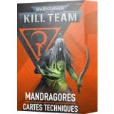 Games Workshop Warhammer 40k - Kill Team Datacards Drukhari Mandragores (Fr)
