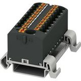 Phoenix Contact 3273256 Bloc de distribution 56 mm Ressort de serrage Noir 8 pièce(s) Pièce