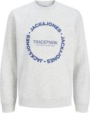 JACK & JONES Sweatshirt 'JJBenson' blauw / wit gemêleerd
