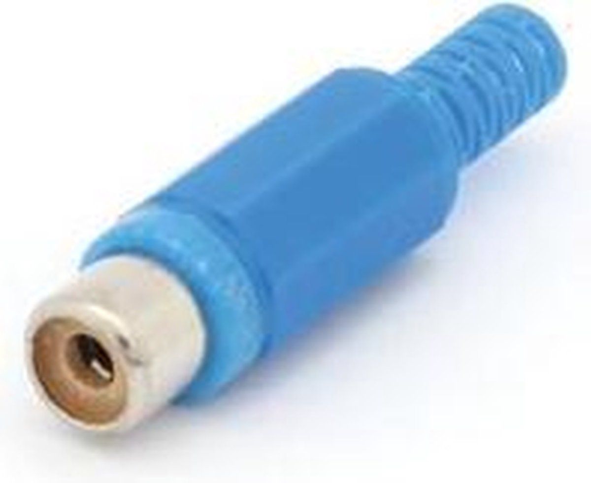 Velleman Vrouwelijke RCA Plug - Blauw (CA054BL)