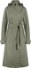 AGU Trench Coat Long Regenjas Urban Outdoor Dames - Groen - XL
