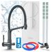 Ari Flexible Système de filtration d'eau sous l'évier avec robinet de cuisine 3 voies, osmose inverse Ro5, 400 GPD, sans réservoir, laiton, noir