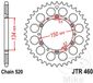 JT Sprockets JTR460.49SC 49 Tand Zelfreinigend Staal Achtertandwiel