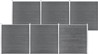 vidaXL Composiet Schutting 1045x186 cm Grijs
