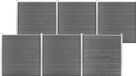 vidaXL Composiet Schutting 1045x186 cm Grijs