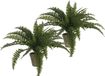 Mica Decorations Varen kunstplant - 2x - groen - 45 x 70 cm