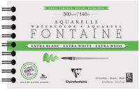 Clairefontaine 976089C Spiraalalbum Fontaine Extra Wit Grove Korrel (Torchon) 12x18cm 300g