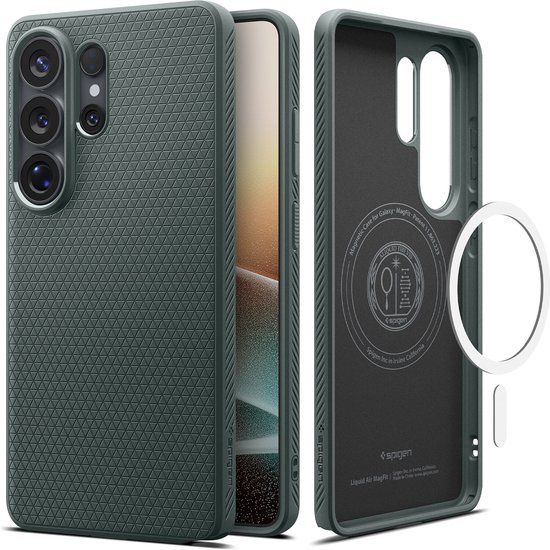 Spigen Liquid Air MagFit Hoesje voor Samsung Galaxy S26 Ultra - Groen