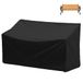 Epicover 210D Tuinbankhoes, 2-zits, met ventilatieopeningen, weerbestendig, voor terrasmeubels, 134 x 66 x 89 cm (l x b x h), 2-zits
