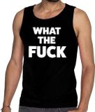 Bellatio Decorations Shoppartners Bv What the Fuck tekst tanktop / mouwloos shirt zwart heren - heren singlet L