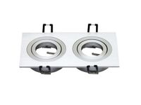 Monkey Ladder Rechthoekige dubbele ring met 2 draaibare ringen van nikkel B+M