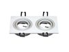 Monkey Ladder Rechthoekige dubbele ring met 2 draaibare ringen van nikkel B+M