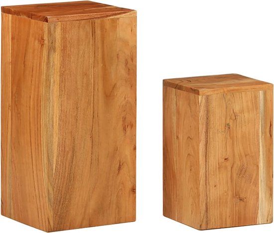 vidaXL Plantenstandaards - 2 st - massief acaciahout