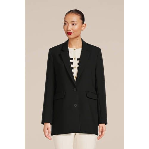 SELECTED FEMME SLFRITA blazer van gerecycled polyester - zwart