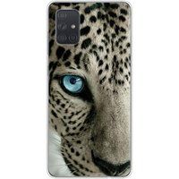 Samsung Galaxy A51 Oeil de leopard bedrukt siliconen hoesje