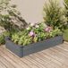 Maison Exclusive - Jardinière surélevée avec bac intégré, gris, 120x60x25 cm, en bois massif de sapin