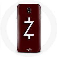Maniacase Hoesje voor Samsung Galaxy S4 Ozark Seizoen 4 Z Logo Wit Rode Achtergrond