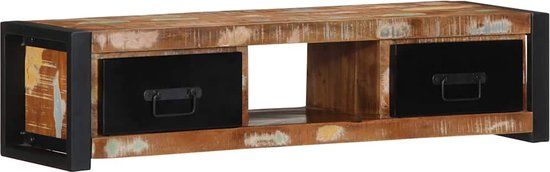 vidaXL Tv-meubel 100x30x25 cm massief gerecycled hout