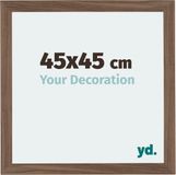 yd. Cadre photo 45x45 cm - MDF - Noyer Foncé - Mura
