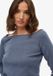 Superdry Bardot Top Femme Manches Longues Coton Bleu UK14-EU42