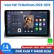 Awesafe Convient pour VW Volkswagen T5 Multivan 2003 à 2015 - Carplay & Android Auto - 2 Go + 64 Go - Navigation GPS Bluetooth WIFI