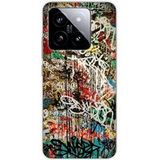 Xiaomi Bedrukt siliconen hoesje compatibel met Xiaomi 14 Pro Graffiti 1