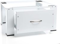 Wiltec Support pour Machine à laver – 635 x 545 x 320 mm – en Acier – Charge max. 150 kg – avec Tiroir