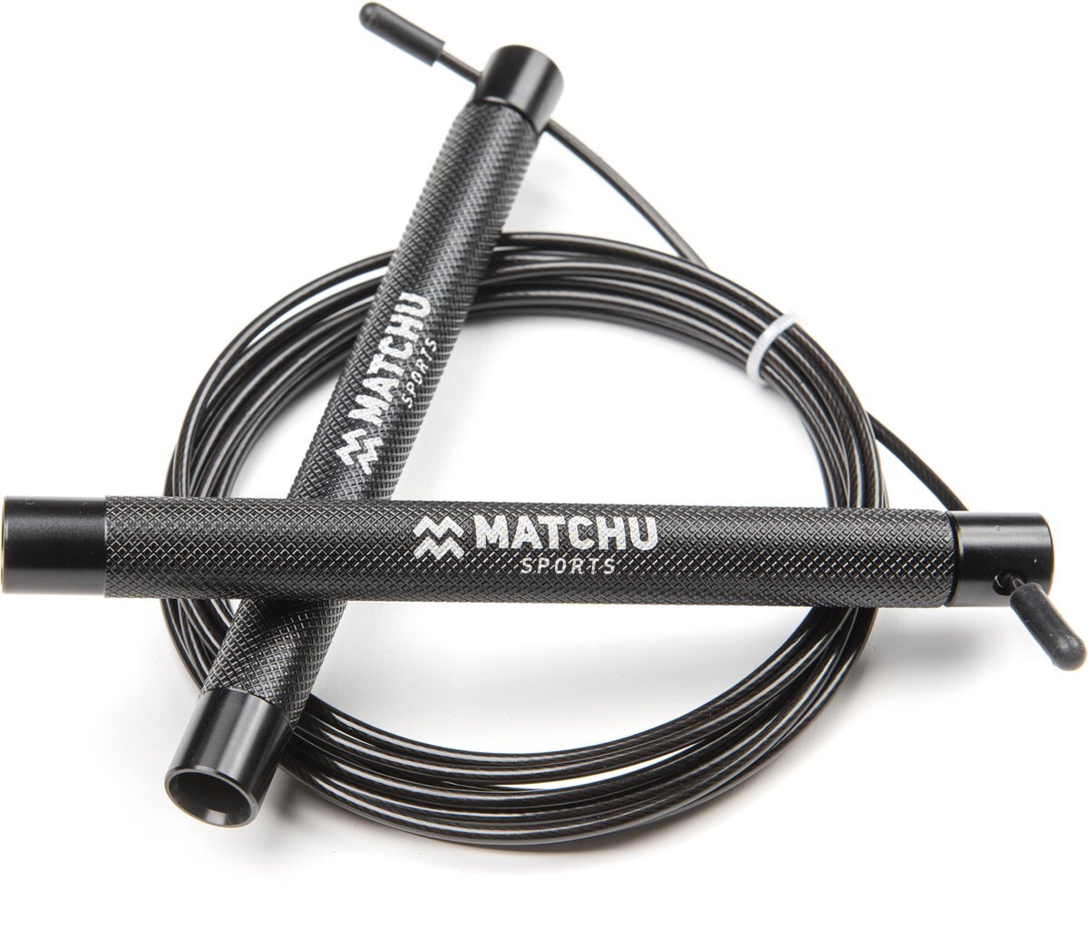 Matchu Sports - Speedrope - Speed rope - Springtouw voor Crossfit - Zwart