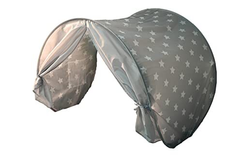 KNORRTOYS.COM 55180 Bedtent Grey White Stars, grijs, wit