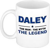 Bellatio Decorations naam cadeau mok - Daley - man myth legend - koffiemok - 300 ml - collega - vaderdag