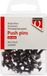 Quantore Push pins 40 stuks zwart
