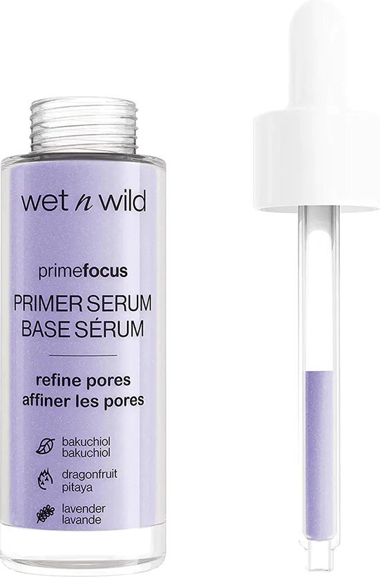 Wet n'Wild Prime Focus, Primer Serum, Primer voor Gezicht voor een Vlekkeloze en Langhoudende Make-up, Poriën Verminderend met Hydraterende Formule, Natuurlijke Finish
