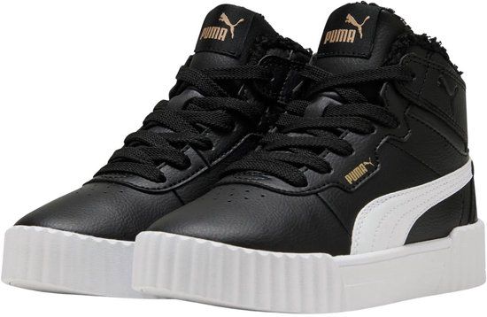 Puma Carina 3.0 Mid Winter PS Sneakers Junior - Black/White - Size 33