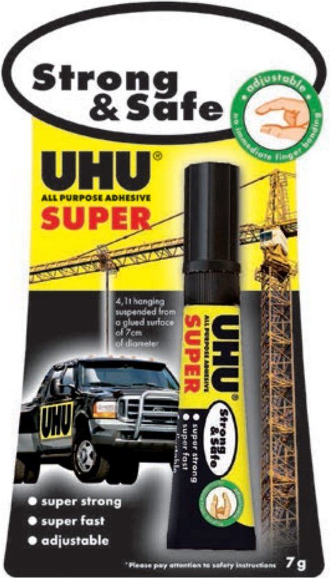 UHU 39710 Gel Lijm Transparant 7 ml 12 stuk(s)