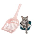 PARENCE. Kattenschop - groot en comfortabel handvat, 5 mm fijne zeef, gemakkelijk schoon te maken - willekeurige kleur - 32x14,5 cm