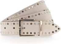 Tamaris Riem Leather Belt W80 Dark Vanilla Beige