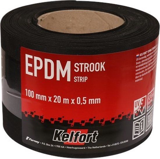 Kelfort EPDM Folie Zwart 0.10X20M X0.5mm