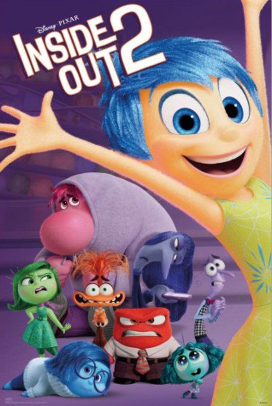 Poster Disney Pixar Inside Out 2 - 61x91.5cm - Paper - Modern